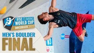 ISFC MENS BOULDER World Cup Innsbruck 2022 [upl. by Nylcaj]