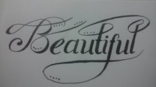 calligraphy for beginners with normal pen  beautiful [upl. by Harts]