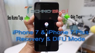 iphone 7 ve 7 Plus Hard Reset DFU Mod ve Recovery Moda Alma [upl. by Lockwood]