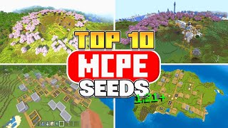 Top 10 BEST Village Seeds For Minecraft Bedrock 121 [upl. by Rubma]