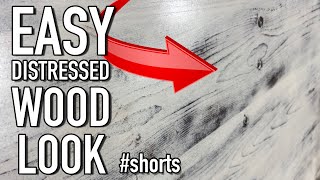 DIY Distressed Wood Look in 5 Easy Steps shorts [upl. by Ruthanne]