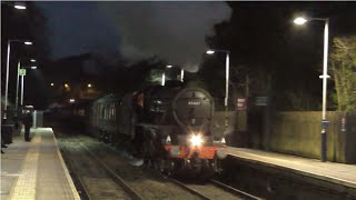 Steam Locomotives At Night [upl. by Warfold]