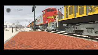 Trainz 3 Winter US Railfanning [upl. by Llewen]