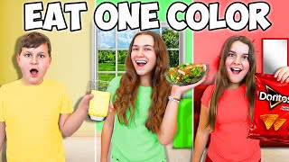 Eating ONLY ONE COLOR for 24 HOURS [upl. by Khalil]