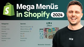 Shopify – Mega Menü erstellen amp bearbeiten 2024 [upl. by Wallache]