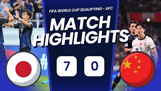 Japan 70 China PR  FIFA World Cup Qualifying  AFC Asian Qualifiers [upl. by Orabel]