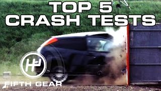 Top 5 Crash Tests  Fifth Gear [upl. by Nnayt849]