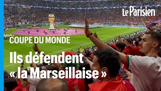 FranceMaroc  des supporters marocains empêchent les sifflets contre la Marseillaise [upl. by Arman23]