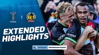 Harlequins v Exeter  EXTENDED HIGHLIGHTS  Tight Tussle at the Stoop  Gallagher Premiership 2324 [upl. by Nuavahs]