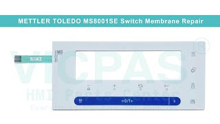 MettlerToledo MS8001SE METTLERTOLEDO NewClassic SemiMicro Balances HMI Terminal Keypad Replace [upl. by Reeba]