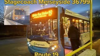 UNCOMMON APPEARANCE BRILLIANTStagecoach Merseyside ADL E200 36799  Route 19 [upl. by Yerot92]