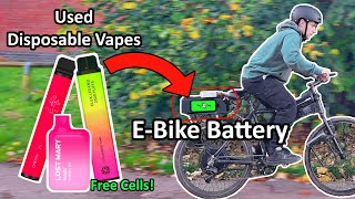 Powering an EBike using Disposable Vape Batteries [upl. by Aerda]