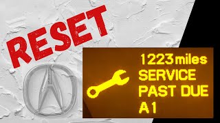 How to Reset Service Light A on 20072013 MDX [upl. by Harvard460]