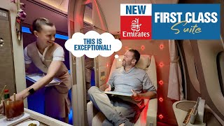 NEW Emirates First Class Suite 2024  Geneva to Brisbane 4K [upl. by Imij]