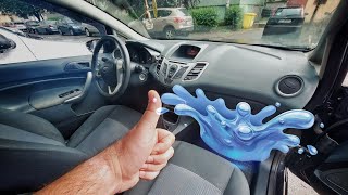 Ford FIESTA water leaking into footwell  easy fix [upl. by Aliak]