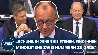 HAUSHALTSKRISE quotSie können es nichtquot – Friedrich Merz attackiert Scholz als quotKlempner der Machtquot [upl. by Stephania]