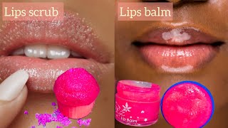 How to make a lips scrub AND lips Balmmoisturizer [upl. by Asital186]