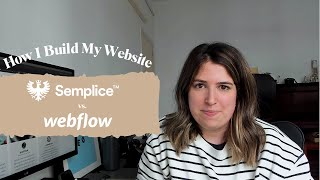 Webflow or Semplice how I built my portfolio [upl. by Oralie]