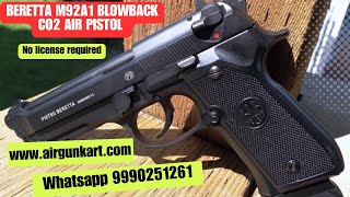 Beretta M92A1 CO2 Full Metal BB Pistol beretta airgun gun airgunshooter [upl. by Gnouhk]