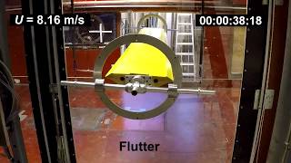 January 2018 Freevibration wind tunnel experiments [upl. by Ligetti]