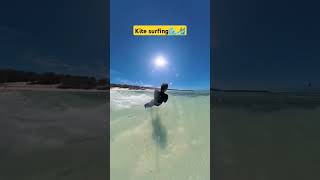 Kite surfing 🏄‍♂️  seru gak sih 🪂 kitesurfing viralvideo 2024 shorts [upl. by Aurea]