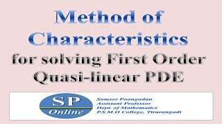 S3 MSc PDE Lecture 3Method of Characteristics [upl. by Claire]