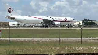 Aerounion a300F takeoff from Miami to Bogota [upl. by Eussoj]