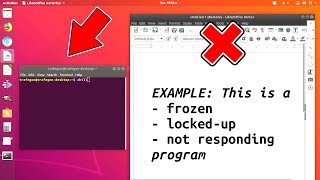 How to force close a frozen program on Ubuntu [upl. by Cumine65]