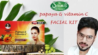 The Soumis Papaya amp Vitamin C Facial Kit Review amp Demo  Can Product  The Way Of Glamour [upl. by Royall]