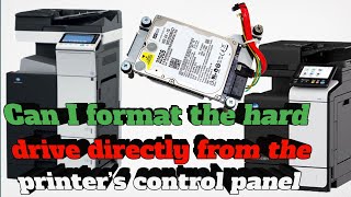 How to Reset and Format the Hard Drive in Konica Minolta Printers [upl. by Irual]