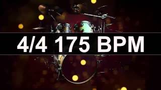 🔴 Drums Metronome 175 BPM [upl. by Rolyab]