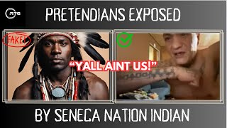 Real American Indian from Seneca Nation confronts Black Pretendian leader [upl. by Kifar729]