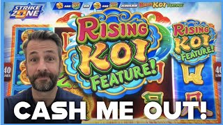 THOSE FISH SURE CAN PAY AMAZING RISING KOI SLOT MACHINE BIG WIN [upl. by Flanna]