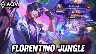 AOV  FLORENTINO GAMEPLAY  IN JUNGLE  ARENA OF VALOR LIÊNQUÂNMOBILE ROV COT [upl. by Lohman]