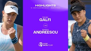 Dalma Galfi vs Bianca Andreescu  2024 sHertogenbosch Semifinal  WTA Match Highlights [upl. by Brittnee]