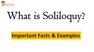 LITERARY TERM SOLILOQUY  SOLILOQUY DEFINITION AND EXAMPLE  SOLILOQUY IN LITERATUR [upl. by Yriek742]