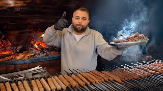 Kebab King Bread made and amazing kebabs Turkish Cuisine [upl. by Ayokahs441]