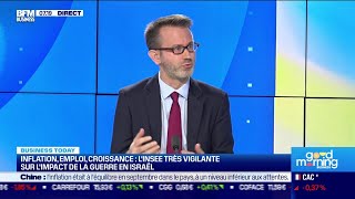 Julien Pouget Insee  LInsee maintient sa prévision de croissance du PIB à 09 pour 2023 [upl. by Cooke133]