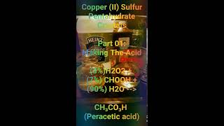 How To Make Peracetic Acid [upl. by Ennairej]