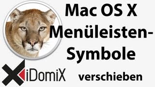 Menüleistensymbole unter Mac OS X verschieben sortieren anpassen [upl. by Blackstock]