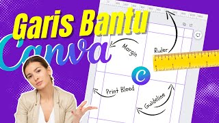 Cara Memunculkan Garis Bantu di Canva Guidelines Rulers Margins Print Bleed [upl. by Ttenyl837]