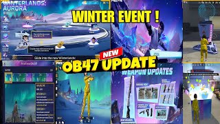 WINTERLAND EVENT FREE FIRE  WINTER EVENT FREE FIRE  OB47 UPDATE TOP CHANGES  OB47 UPDATE [upl. by Eseilanna229]