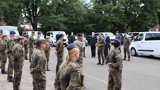 Generalstabsarzt der Bundeswehr zu Besuch im Oelder CoronaTestzentrum [upl. by Leima987]