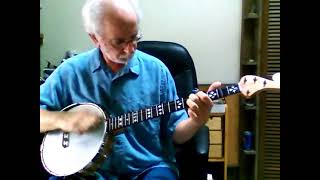 Henry Reeds Breakdown aka over the Mountain  clawhammer banjo with tablature [upl. by Arodoeht]