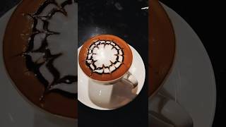 latte coffee art chocolate coffee design barista coffee 🤤 [upl. by Ajit]