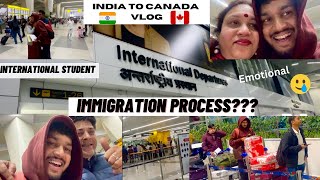 INDIA 🇮🇳 TO CANADA 🇨🇦 Vlog  AIR CANADA DIRECT FLIGHT  Airport Vlog  Detailed Vlog [upl. by Arocahs]