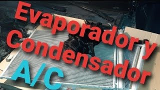 Evaporador Y Condensador Del Aire ACONDICIONADO nissan 2014 [upl. by Meuse]