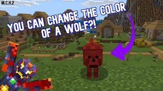 How to make COLORFUL DOGS in Minecraft [upl. by Yellat]