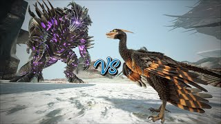 Two Microraptors Level 1000000 vs King Titan Alpha  ARK Dino Battle 🦎 [upl. by Weaver350]