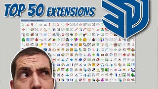 Top 50 Free Sketchup Extensions in just 10 Minutes  2022 [upl. by Nylle]